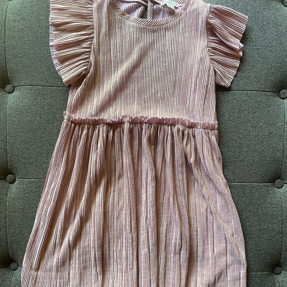 Crewcuts Pink Striped Casual Dress for Kids